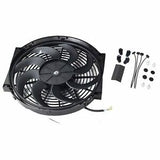 14'' BK Slim Fan Push Pull Electric Radiator Cooling 12V Mount Universal Kit New