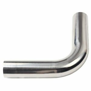 3" (76mm) 90 Degree T-304 Stainless Steel Exhaust Tube Pipe Piping Tubing (2FT)
