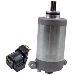 Starter & Relay Solenoid For Kawasaki Bayou 220 250 Klf220 Engine 1988-2011