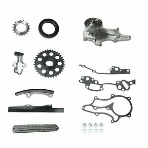 Timing Chain Gear Kit W/ Water Pump For 85-95 Toyota 22R Pickup 4Runner Celica