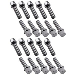 20pcs 14x1.5 Lug Bolts Nuts for Mercedes Benz ML350 S500 GLK350 S550 CL500 GL450