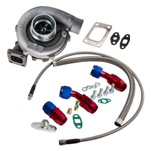 T3/t4 T04e Universal Stageiii Turbo Charger +Oil Feed+oil Return For Civic Crx