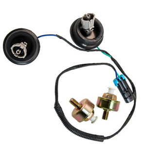 Knock Sensor Harness & Dual Connectors For Cadillac Chevy GMC Silverado Sierra