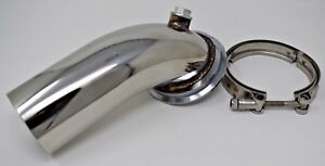 Stainless Downpipe Elbow 90° Holset Turbo HY35 HX HE351 V-band Flange Clamp USA
