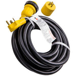 25 Feet Trailer Vehicle Power Cord Extension Cable W/ Twist Lock Connector