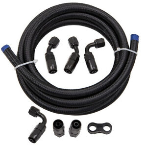 3M 6AN 3/8 Braided Oil/Gas/Fuel Hose Line End Fitting Hose Separator Clamps Kit