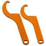 2x Coilover Shock Adjustment Tool Steel Spanner Wrenches for Aftermarket Kit