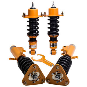 Gold Full Coilover Struts Shock Suspension Kit For 2005-2010 Scion Tc Adj Height