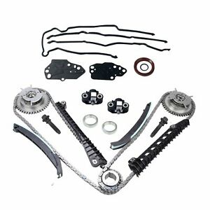 Timing Chain Kit+Cam Phasers+Cover Gasket For 04-08 Ford F-250 5.4L Triton New