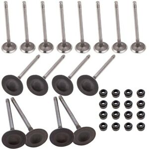 16 Intake Exhaust Valves for VW Golf GTI CC Beetle 06D109611L, 06D109601M