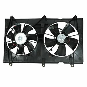 Dual Radiator Condenser Cool Fan For 03-07 Honda Accord EX LX DX 2.4L HO3115121