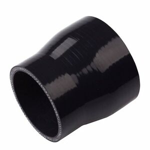Black 3'' To 3.5'' (76-89mm) Straight Silicone Hose Reducer Turbo  Coupler Pipe