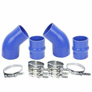 INTERCOOLER BOOT KIT FITS 1994-2002 Dodge Cummins SILICONE Hose 5 PLY Blue