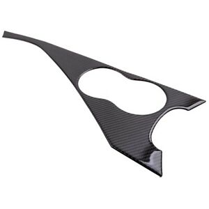 Front Lower Center Carbon Fiber Water Cup Holder Panel Cover for Infiniti Q50