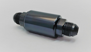 Motor K Swap An6 100 Micron Black Aluminum Inline Fuel Filter Petrol Universal