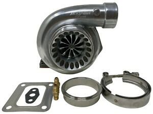 Billet Wheel Dual Ball Bearing Turbo GT35 GTX3582R T3 .63 A/R Vband Clamp 4 Bolt