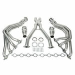 Long Tube 1 7/8" Exhaust Headers System X Pipe Kit For 97-04 Chevy Corvette 5.7L