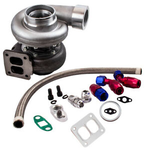 Universal GT45 GT45R Turbo Turboloader 600+ HP + Oil Return Line