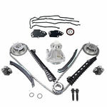 Timing Chain Water Pump Kit +Cam Phasers+Cover Gasket For 04-08 Ford Lincoln 5.4