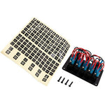 1x Universal Boat Car 12-24V 5 Gang On-Off LED Toggle Switch Panel 2USB