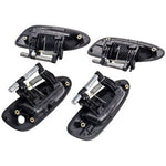 Door Handle Black Exterior LH RH Kit For Nissan Altima 2002-2006 High Quality