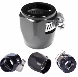 4-PCS 6AN AN 6 AN -6 black Fuel Hose Line End Cover Clamp Finisher Fitting ¸