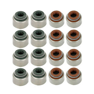 16Pcs Valve Stem Seals Fits for Honda B16 B17 B18 D16 H22 K20 Integra GSR New
