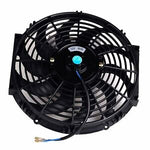 12'' inch Black Slim Fan Push Pull Electric Radiator Cooling 12V Universal Kit