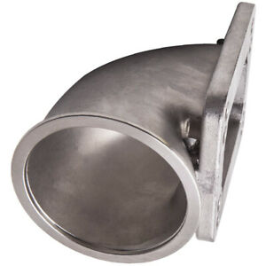 3" for T3 T4 Turbo Charger T-304 Stainless Vband 90 Degree Elbow Adapter Flange