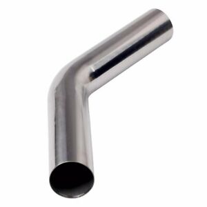 2.5"(63mm) 45 Degree T-304 Stainless Steel Exhaust Tube Pipe Piping Tubing (2FT)