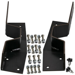 Drop Rear Frame C Notch Kit for GMC 1000 Series 63-1966 Bolt In 1/4" Steel Plate