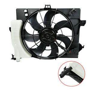 AC Condenser Radiator Cooling Fan For 2012-18 17 Kia Rio Hyundai Accent Veloster