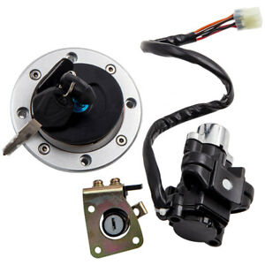 Brand New Ignition Switch Fuel Gas Cap Seat Lock Key for Suzuki TL1000R, 1998-03