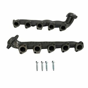 Exhaust Manifold w/ Gaskets LH/RH Pair Set For Ford Super DutyVan 6.8L V10 00-13