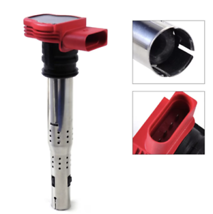 Audi R8 2.0TSI 2.0TFSI Red Single Ignition Coil 06E905115G VW 1.8T Red Top USA