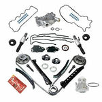 Timing Chain Kit Oil+Water Pump Phasers VVT Valves For 5.4L Ford Lincoln Triton
