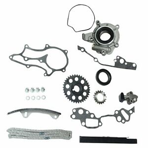 Timing Chain Gear Kit With Oil Pump For 1985-1995 Toyota 2.4 22R 4Runner Celica
